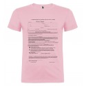 T-SHIRT AUTODICHIARAZIONE AUTOCERTIFICAZIONE MODULO ROSA