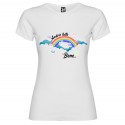 T-SHIRT PERSONALIZZATA ANDRÀ TUTTO BENE ARCOBALENO NUOVOLE BOLLE BIANCO