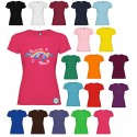 T-SHIRT PERSONALIZZATA ANDRÀ TUTTO BENE ARCOBALENO NUOVOLE BOLLE