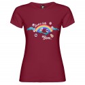 T-SHIRT PERSONALIZZATA ANDRÀ TUTTO BENE ARCOBALENO NUOVOLE BOLLE BORDEAUX