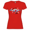 T-SHIRT PERSONALIZZATA ANDRÀ TUTTO BENE ARCOBALENO NUOVOLE BOLLE ROSSO