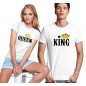 T-shirt Personalizzata di Coppia Queen e King