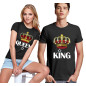 T-shirt di Coppia Queen e King Corona