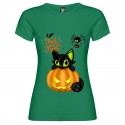 T-SHIRT PERSONALIZZATA DONNA HALLOWEEN VERDE