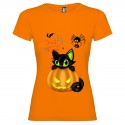 T-SHIRT PERSONALIZZATA DONNA HALLOWEEN ARANCIO