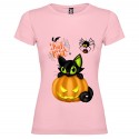 T-SHIRT PERSONALIZZATA DONNA HALLOWEEN ROSA