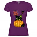 T-SHIRT PERSONALIZZATA DONNA HALLOWEEN VIOLA
