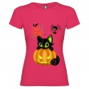 T-SHIRT PERSONALIZZATA DONNA HALLOWEEN ROSA FUCSIA