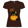 T-SHIRT PERSONALIZZATA DONNA HALLOWEEN MARRONE