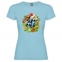 T-SHIRT CON STAMPA SUMMER ESTATE AZZURRO