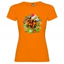 T-SHIRT CON STAMPA SUMMER ESTATE ARANCIO