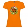 T-SHIRT CON STAMPA SUMMER ESTATE ARANCIO