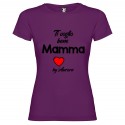 T-SHIRT PERSONALIZZATA DONNA TI VOGLIO BENE MAMMA VIOLA