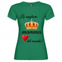 T-SHIRT PERSONALIZZATA MIGLIOR DONNA MAMMA DEL MONDO VERDE