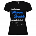 T-SHIRT PERSONALIZZATA DONNA QUESTA È UNA MAMMA SPECIALE NERO