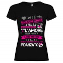 T-SHIRT PERSONALIZZATA IL FIDANZATO MIGLIORE AMICO COLORE NERO