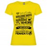 T-SHIRT PERSONALIZZATA IL FIDANZATO MIGLIORE AMICO COLORE GIALLO