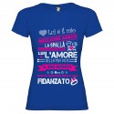 T-SHIRT PERSONALIZZATA IL FIDANZATO MIGLIORE AMICO COLORE BLU ROYAL