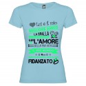 T-SHIRT PERSONALIZZATA IL FIDANZATO MIGLIORE AMICO COLORE AZZURRO