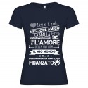 T-SHIRT PERSONALIZZATA IL FIDANZATO MIGLIORE AMICO COLORE BLU