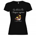 T-SHIRT PERSONALIZZATA LA DONNA HA SEMPRE RAGIONE COLORE NERO