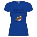 T-SHIRT PERSONALIZZATA LA DONNA HA SEMPRE RAGIONE COLORE BLU ROYAL