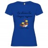 T-SHIRT PERSONALIZZATA LA DONNA HA SEMPRE RAGIONE COLORE BLU ROYAL