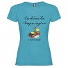 T-SHIRT PERSONALIZZATA LA DONNA HA SEMPRE RAGIONE COLORE TURCHESE