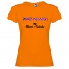 T-shirt personalizzata con scritta super mamma by colore arancio