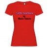 T-shirt personalizzata con scritta super mamma by colore rosso