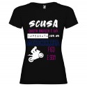 T-SHIRT PERSONALIZZATA QUESTA RAGAZZA È GIÀ IMPEGNATA CON UN MOTOCICLISTA FIGO E SEXY COLORE NERO