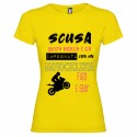 T-SHIRT PERSONALIZZATA QUESTA RAGAZZA È GIÀ IMPEGNATA CON UN MOTOCICLISTA FIGO E SEXY COLORE GIALLO