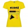 T-SHIRT PERSONALIZZATA QUESTA RAGAZZA È GIÀ IMPEGNATA CON UN MOTOCICLISTA FIGO E SEXY COLORE GIALLO