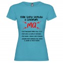 T-SHIRT PERSONALIZZATA OGGI SONO VENUTA A LAVORARE COLORE TURCHESE