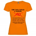 T-SHIRT PERSONALIZZATA OGGI SONO VENUTA A LAVORARE COLORE ARANCIO