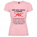 T-SHIRT PERSONALIZZATA OGGI SONO VENUTA A LAVORARE COLORE ROSA