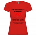T-SHIRT PERSONALIZZATA OGGI SONO VENUTA A LAVORARE COLORE ROSSO