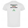 T-Shirt personalizzata DNA MOTO DOPPIA ELICA BIANCO retro