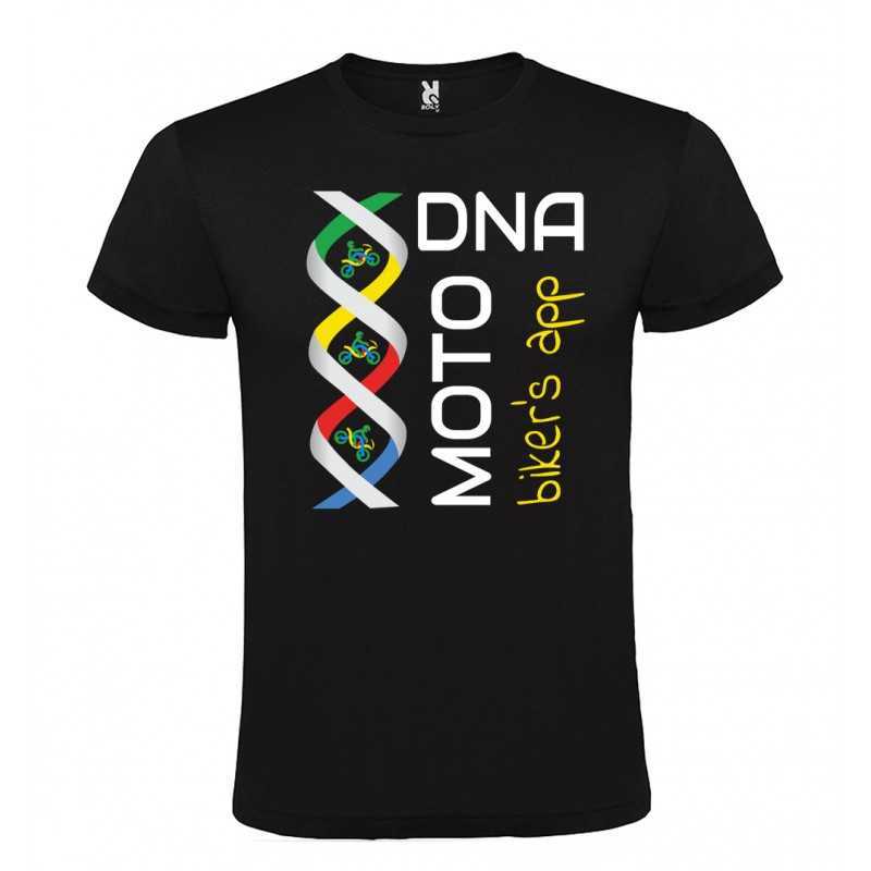 T-Shirt personalizzata DNA MOTO DOPPIA ELICA NERO