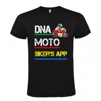 T-Shirt personalizzata DNA MOTO RIDER NERO FRONTE E RETRO