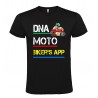 T-Shirt personalizzata DNA MOTO RIDER NERO FRONTE E RETRO