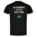 T-Shirt personalizzata DNA MOTO RIDER NERO RETRO