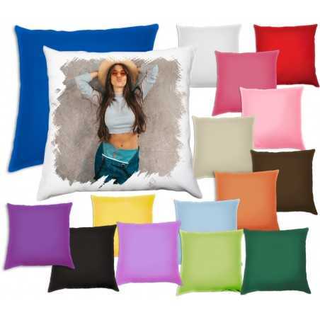 Cuscino Collage 6 Foto Personalizzato Bicolore Completo