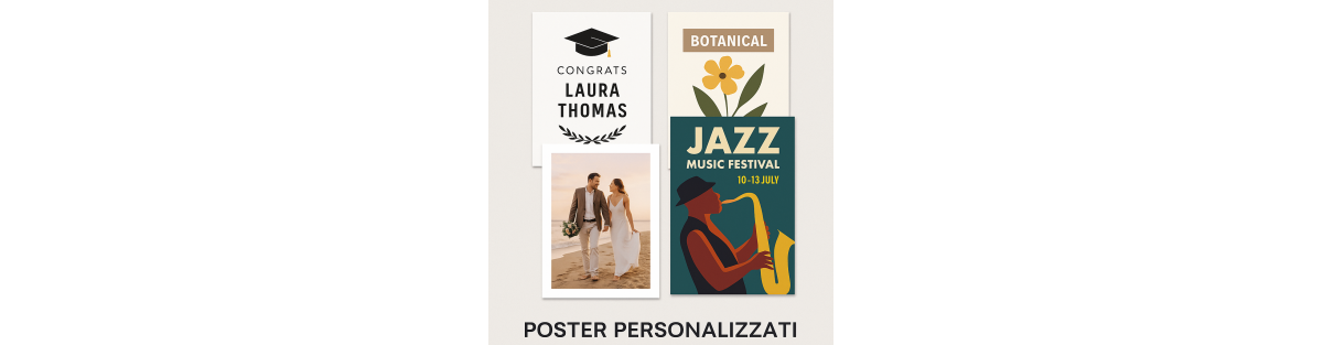 Poster Personalizzati | Stampa in Alta Qualità su Carta Fotografica