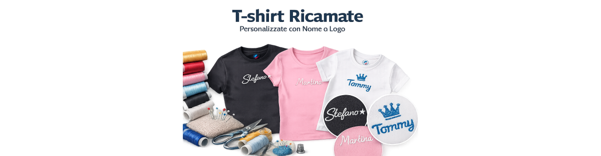 T-shirt ricamate personalizzate | Italian Style Diffusion®