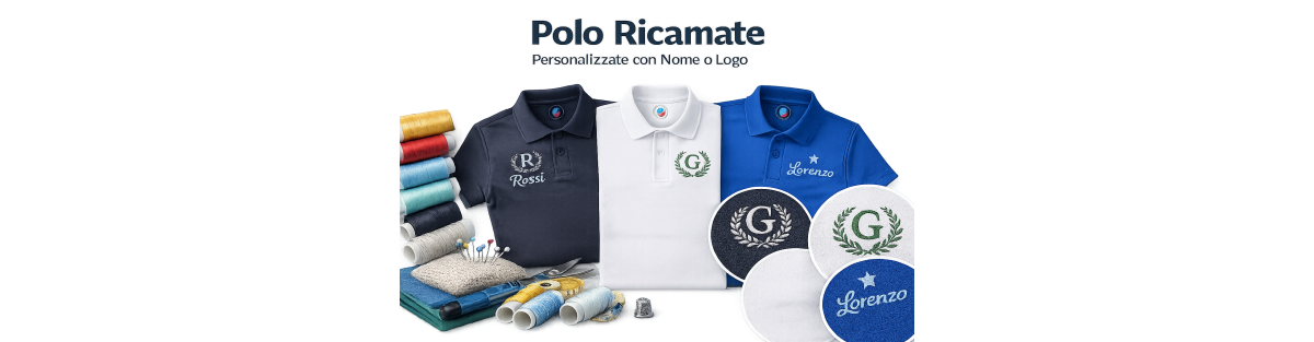 Polo ricamate personalizzate | Italian Style Diffusion®