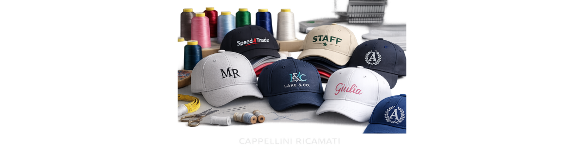 Cappellini Ricamati Personalizzati con Nome o Logo