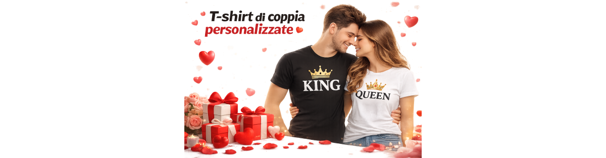 T-shirt di coppia personalizzate