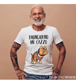 Maglietta Personalizzata Buongiorno un cazzo Bulldog