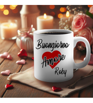 Regalo Perfetto per San Valentino: La Tazzina "Buongiorno Amore" Personalizzata